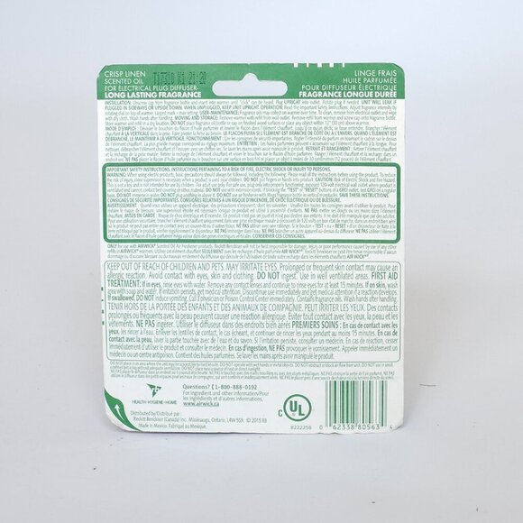 AIR WICK Essential Oils Crisp Linen BNIP Sealed STARTER KIT - Picture 4 of 4